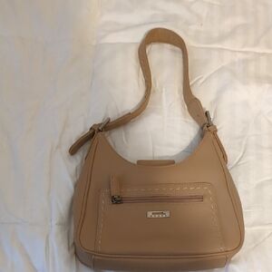 Guess Tan Shoulder Bag with Adjustable Strap